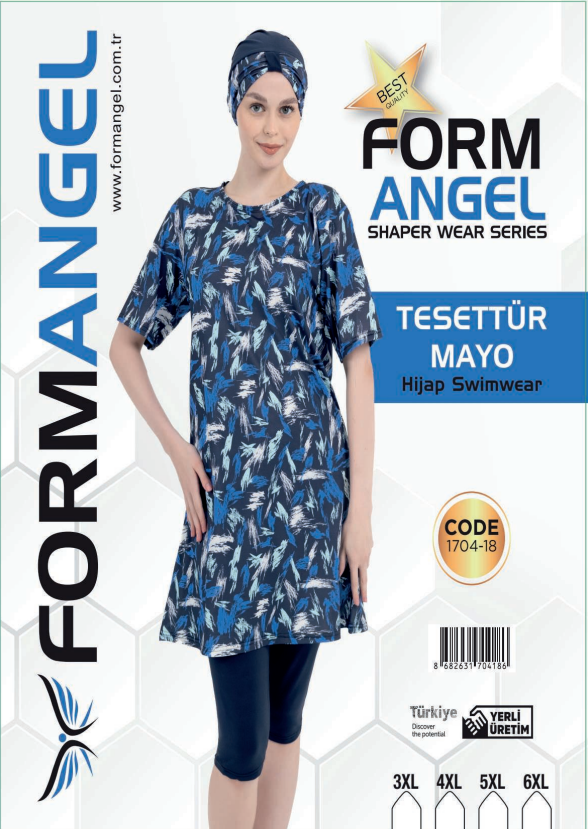 Form Angel 1704-18 Büyük Beden Yarım Kol Haşema