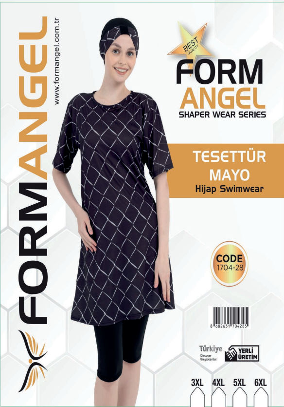 Form Angel 1704-28 Büyük Beden Yarım Kol Haşema