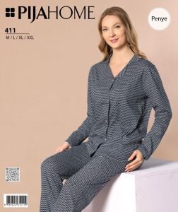 Pijahome 411 Penye Boydan Düğmeli