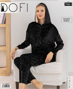 Dofi 1740 Kadife Eşfoman Takımı
