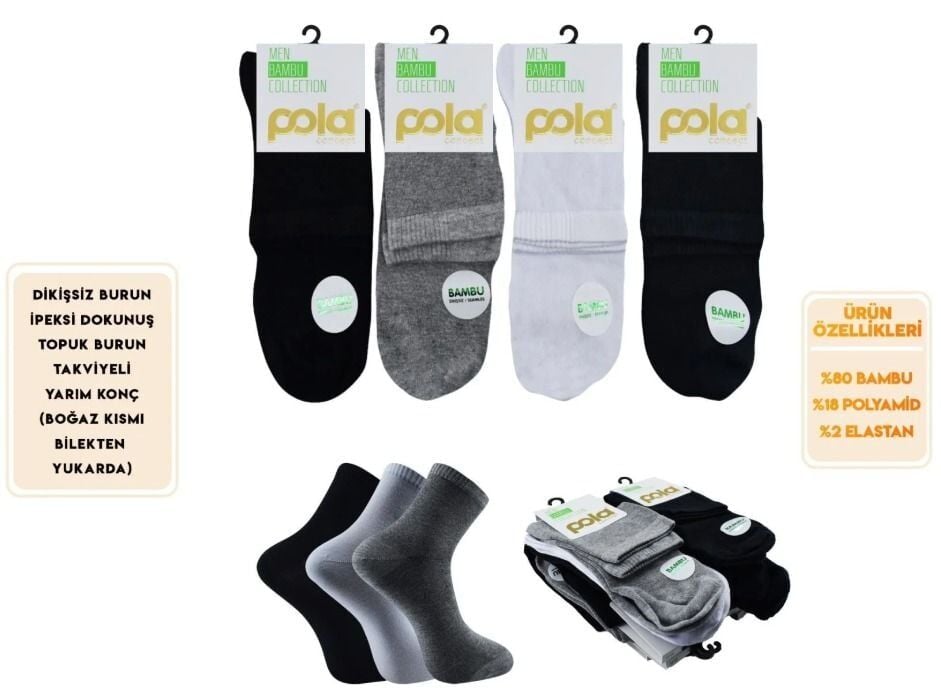 Pola 4100 Bambu Yarım Konç