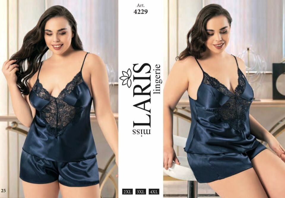 Miss Laris 4229 Saten Gecelik