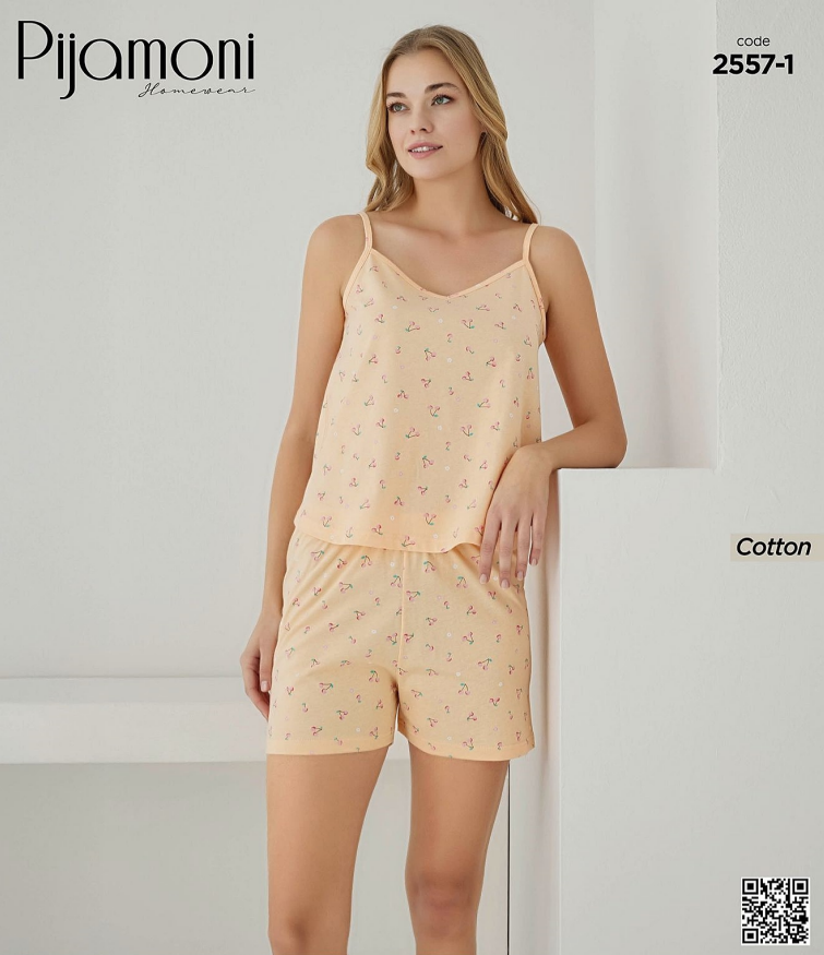 Pijamoni 2557-1 Şortlu Takım