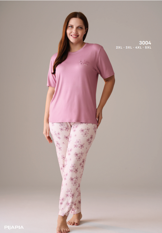 Pijapia 3004 Büyük Beden Pijama Takım
