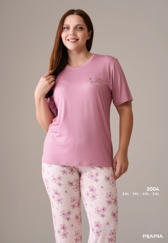 Pijapia 3004 Büyük Beden Pijama Takım