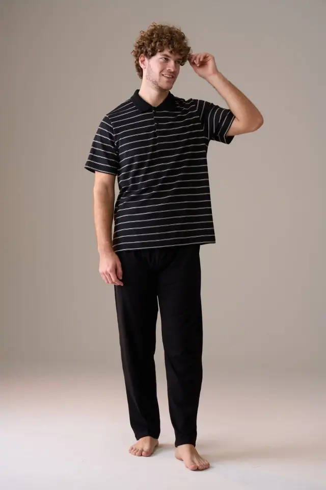 Pijapia 2999 Yakalı Pijama Takım