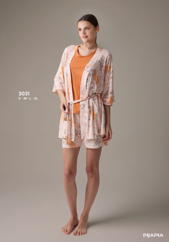 Pijapia 3031 Sabahlıklı Şortlu takım