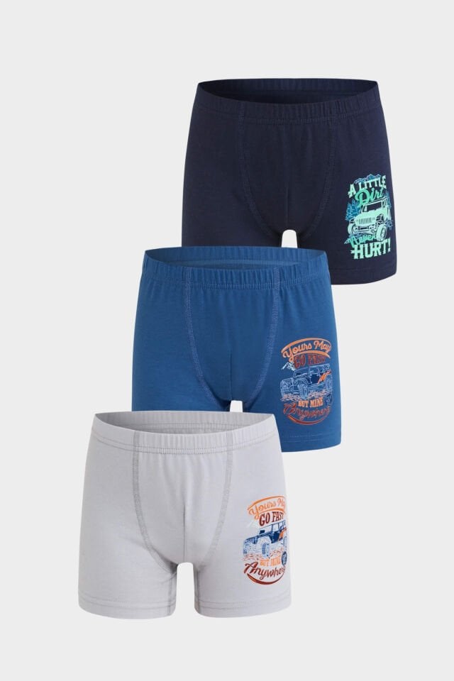 Berrak 5073 3'lü Erkek Çocuk Boxer