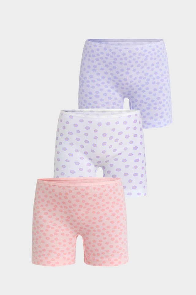 Berrak 5646 3'lü Kız Çocuk Boxer