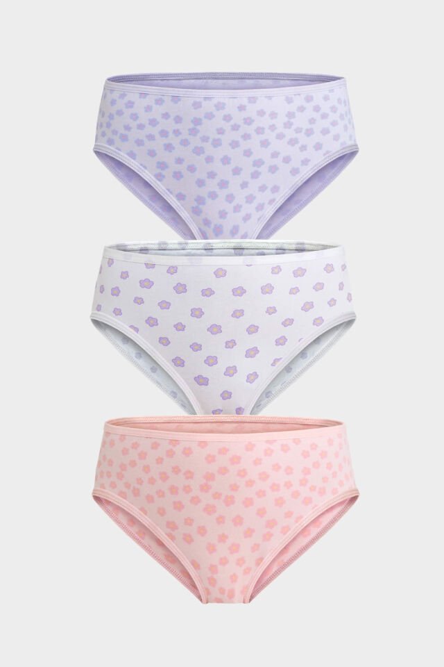 Berrak 5647 3'lü  Kız Çocuk Slip