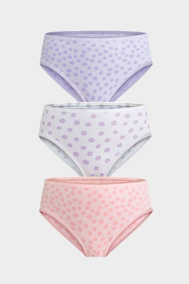 Berrak 5652 3'lü Kız Çocuk Boxer