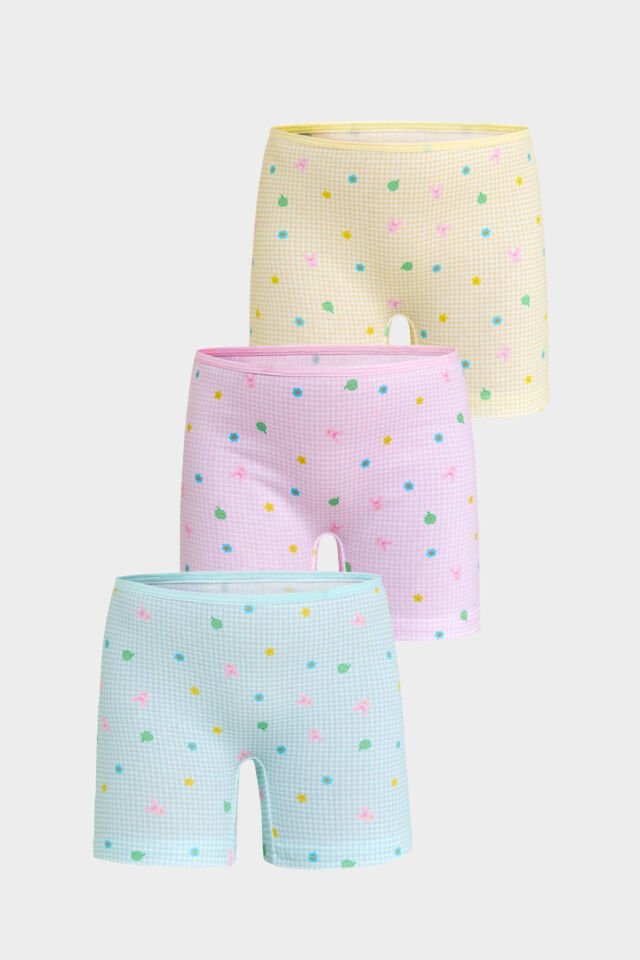 Berrak 5655 3'lü Kız Çocuk Boxer