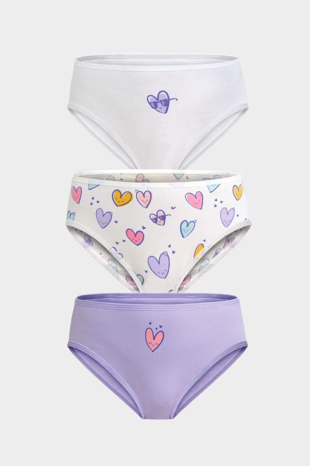 Berrak 5662 3'lü Kız Çocuk Slip