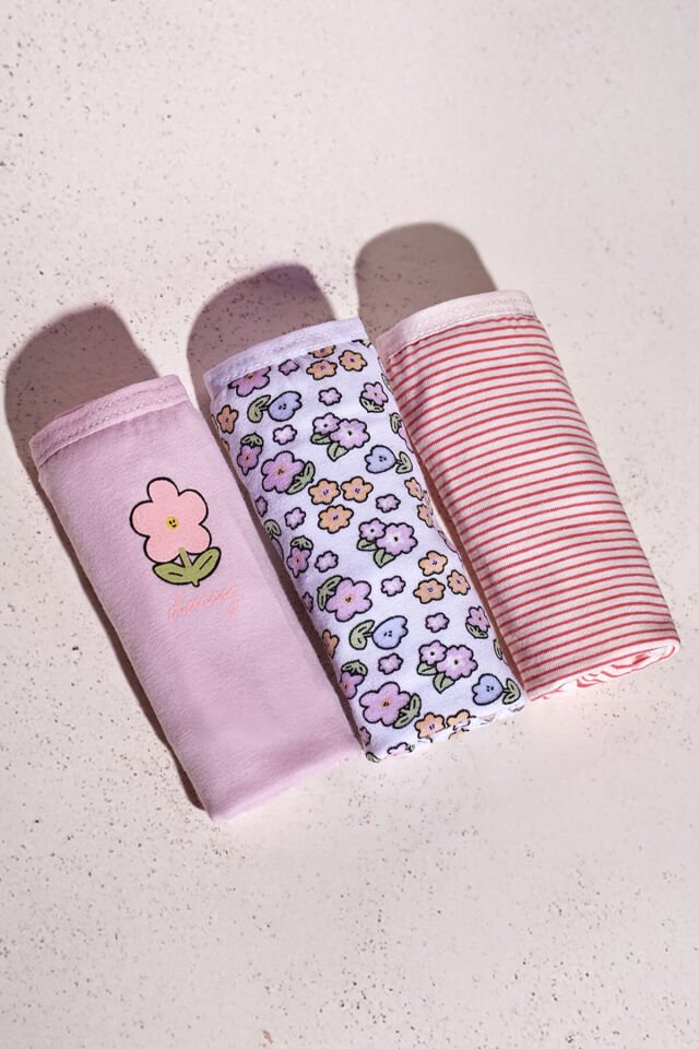 Berrak 6865 3'lü Kız Çocuk Boxer