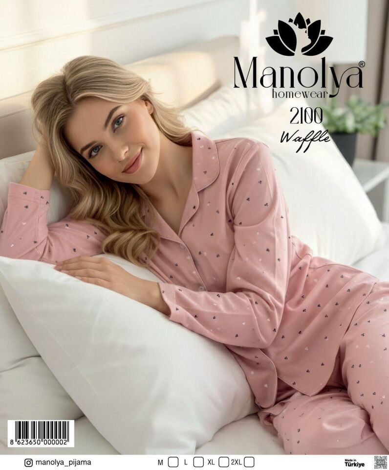 Manolya Waffle Pijama Takım