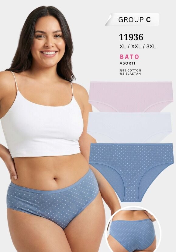 Berrak 11936 Büyük Beden Külot