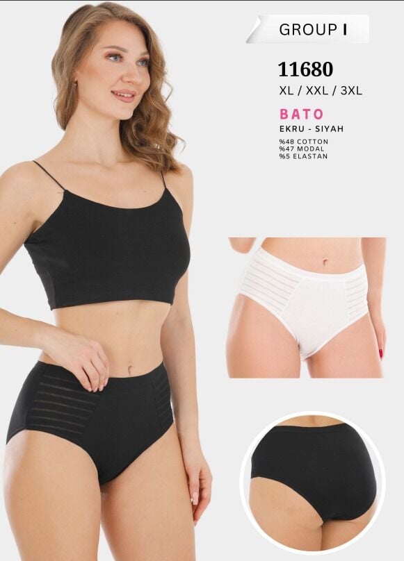 Berrak 11680 Büyük Beden Modal Kumaş Külot