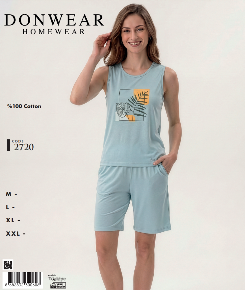 Donwear 2720 Şortlu Takım