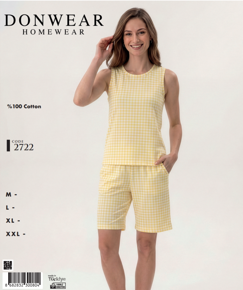 Donwear 2722 Şortlu Takım