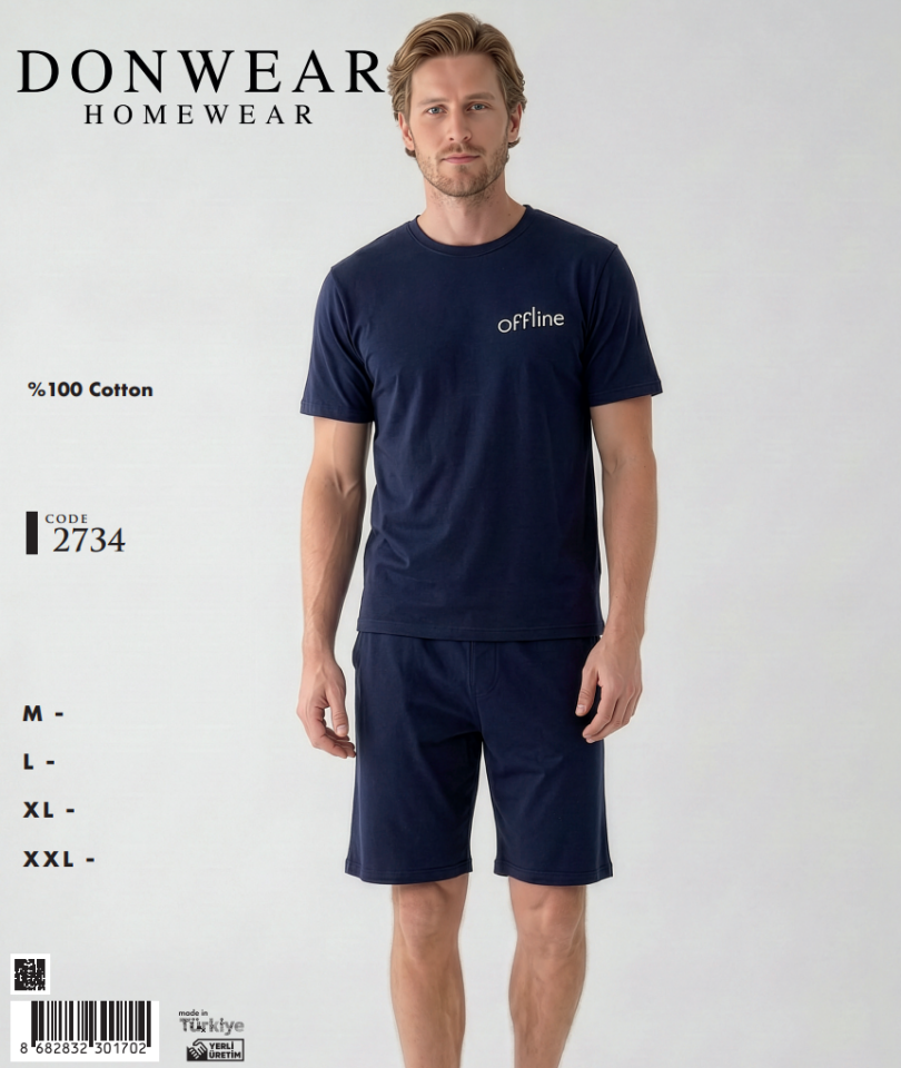 Donwear 2734 Şortlu Takım