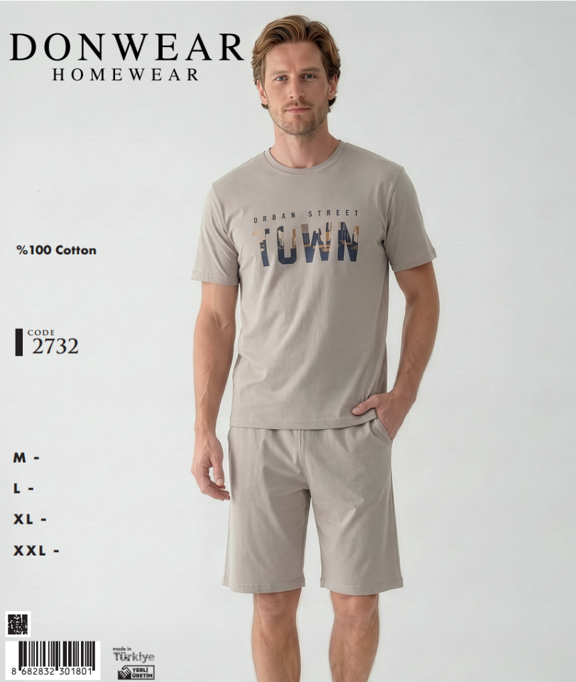 Donwear 2732 Şortlu Takım