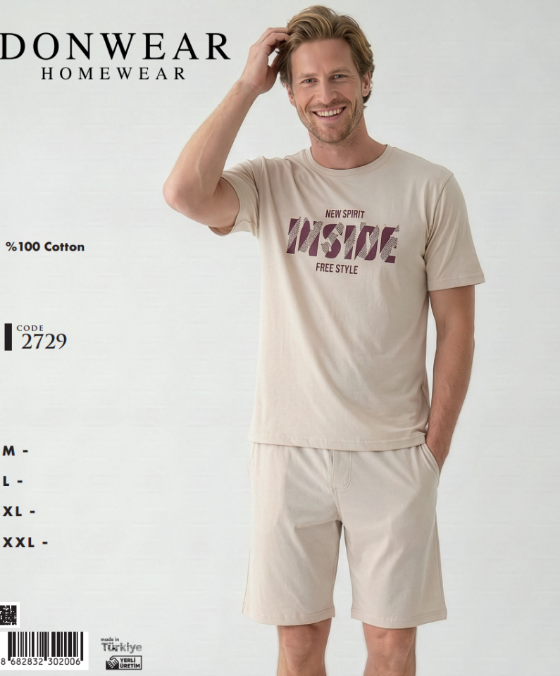 Donwear 2729 Şortlu Takım
