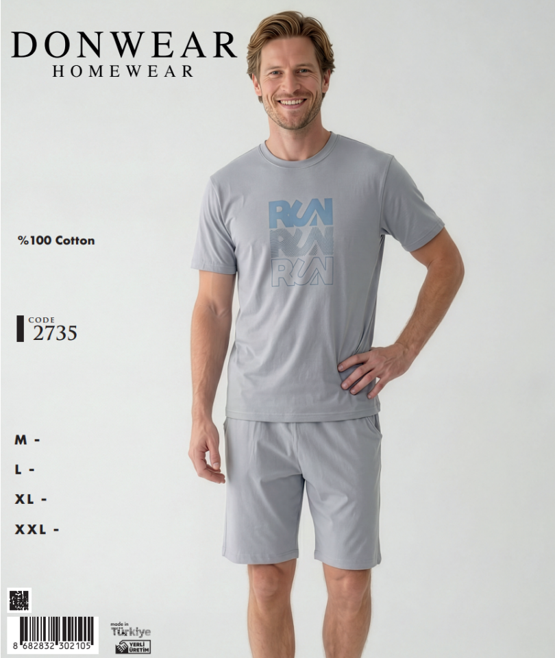Donwear 2735 Şortlu Takım