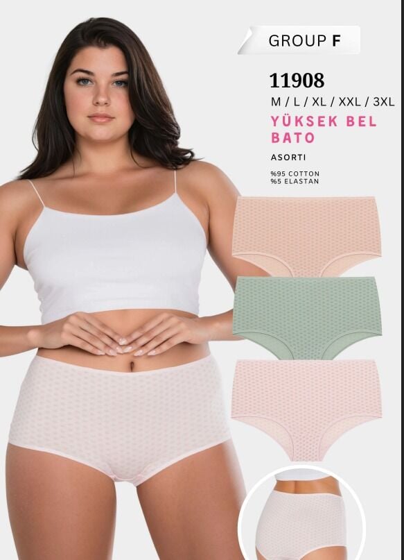 Berrak 11908 Yüksek Bel Külot