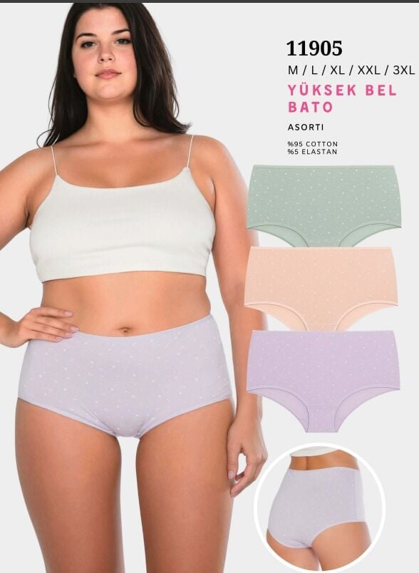Berrak 11905 Yüksek Bel Külot