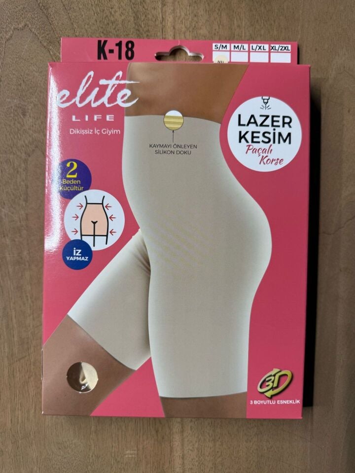 ELİTE LİFE K18 Lazer Kesim Paçalı Korse
