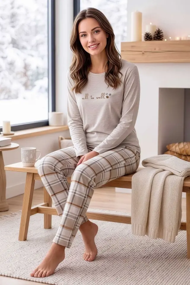 Pijapia 4089 Pamuk Pijama Takım