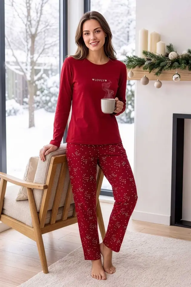 Pijapia 4058 Pamuk Pijama Takım
