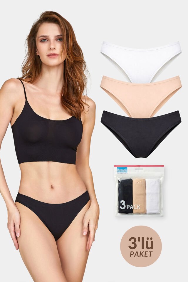 Berrak 12000 3'lü Kadın Külot