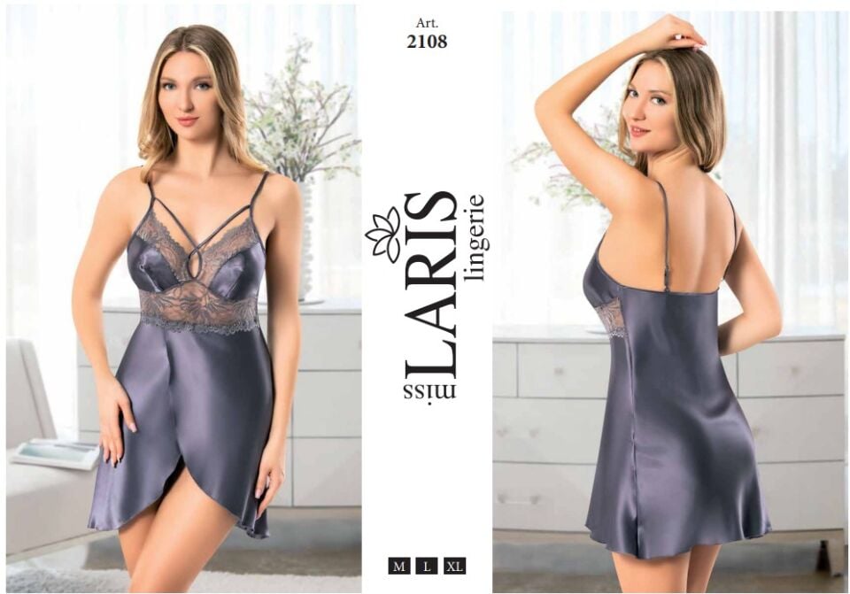 Miss Laris 2108 Saten Gecelik