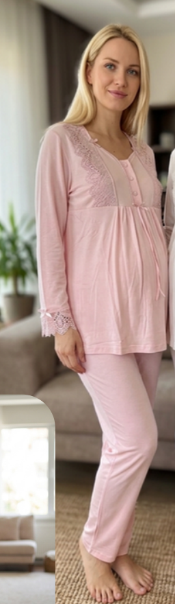 Bone 6109 Pudra Renk Sabahlıklı Takım