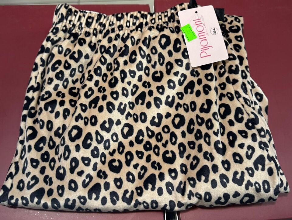 Pijamoni 482 Kadife battal tek alt