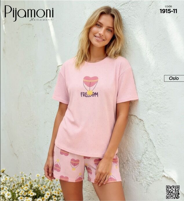 Pijamoni 1915-11 Şortlu Takım
