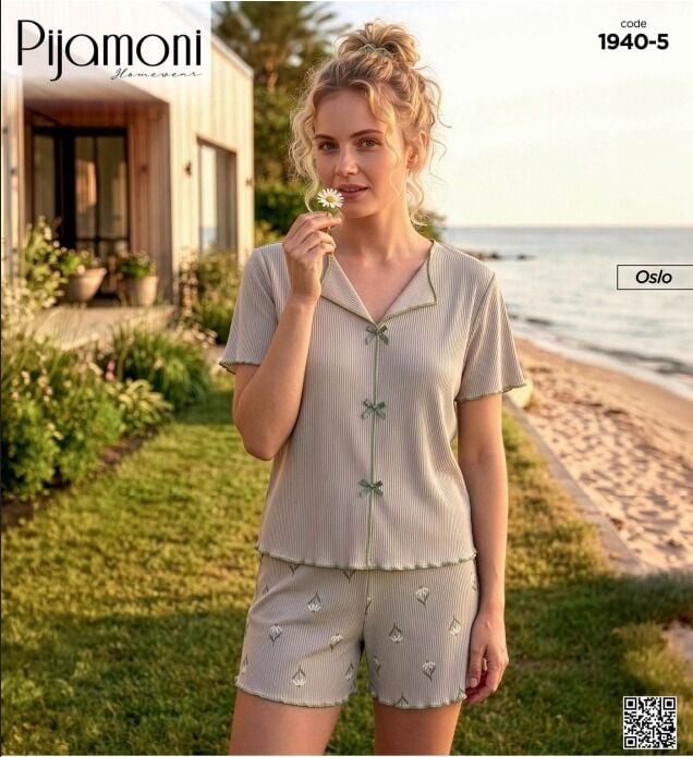 Pijamoni 1940-5 Şortlu Takım