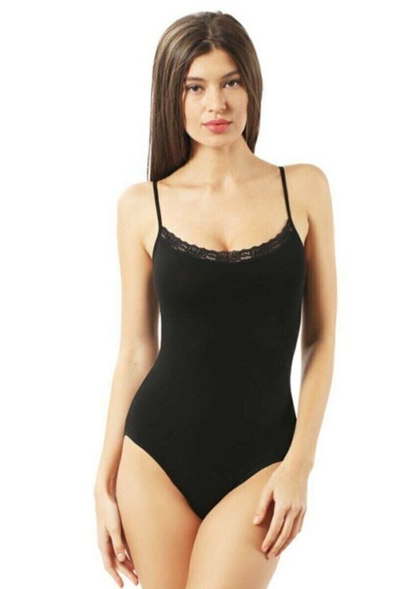 İmer 9255 Dantelli Badi SİYAH - L