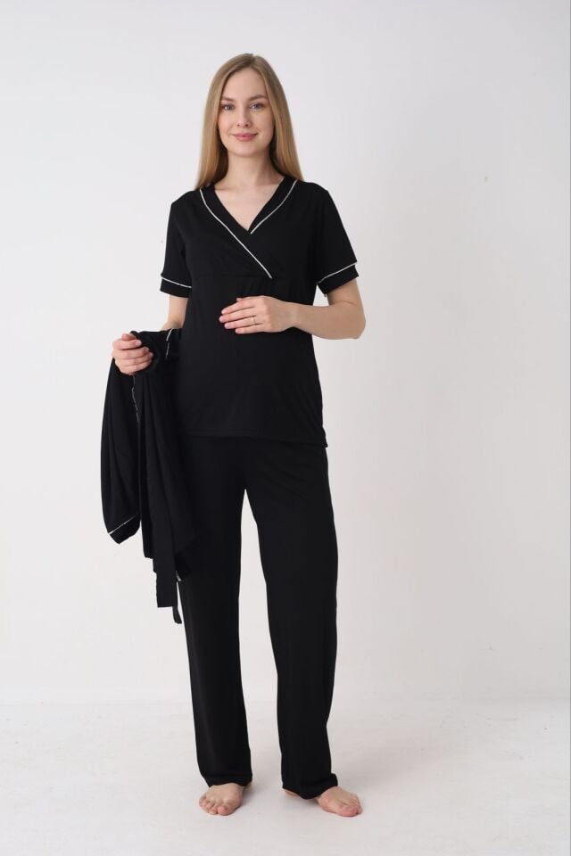 Aylam 1043 Sabahlıklı Lohusa Pijama Takım