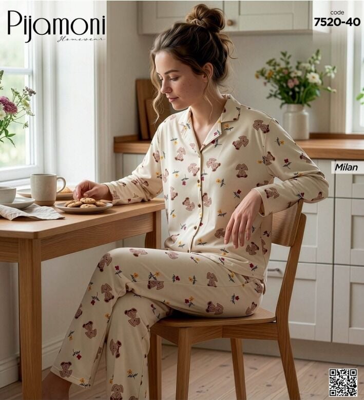 Pijamoni 7520-40 Uzun Kol
