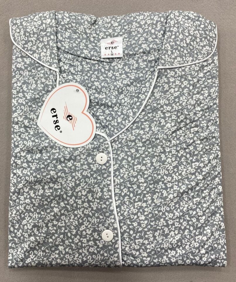 Erse 802 Boydan Düğmeli Pijama Takım