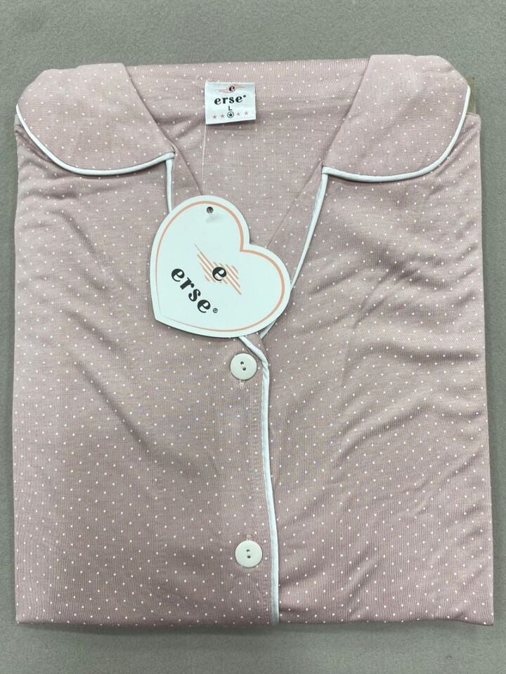 Erse 803 Puanlı Boydan Düğmeli Pijama Takım