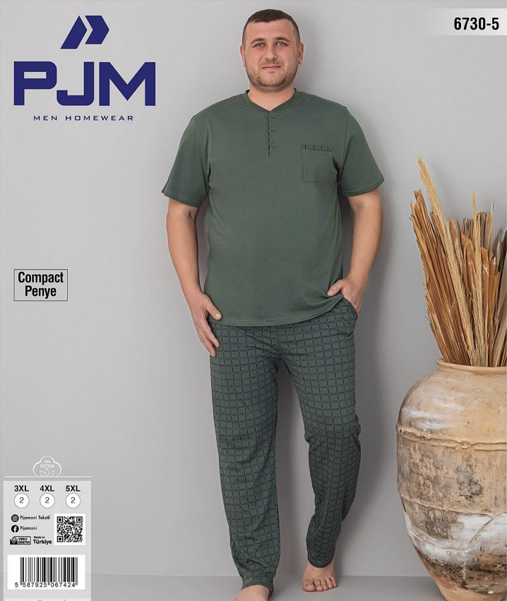 Pijaman 6730-5 Kısa Kol Battal