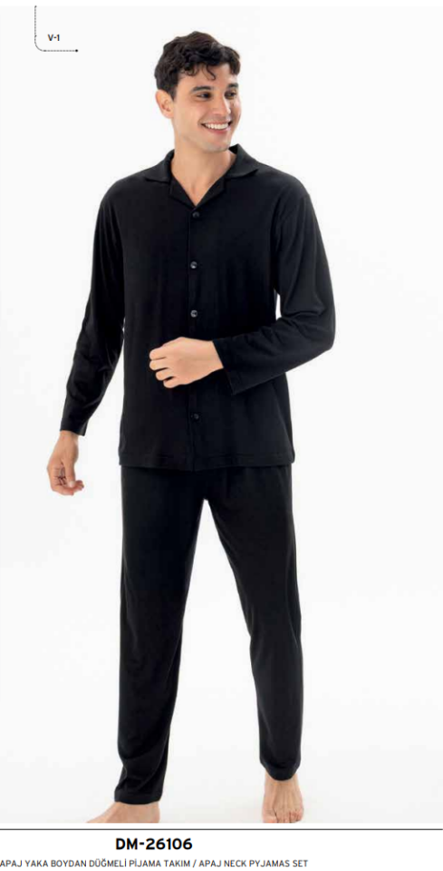 Kly 26106 Boydan Düğmeli Modal Kumaş