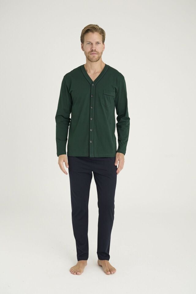 Kly 9134 V Yaka Boydan Düğmeli