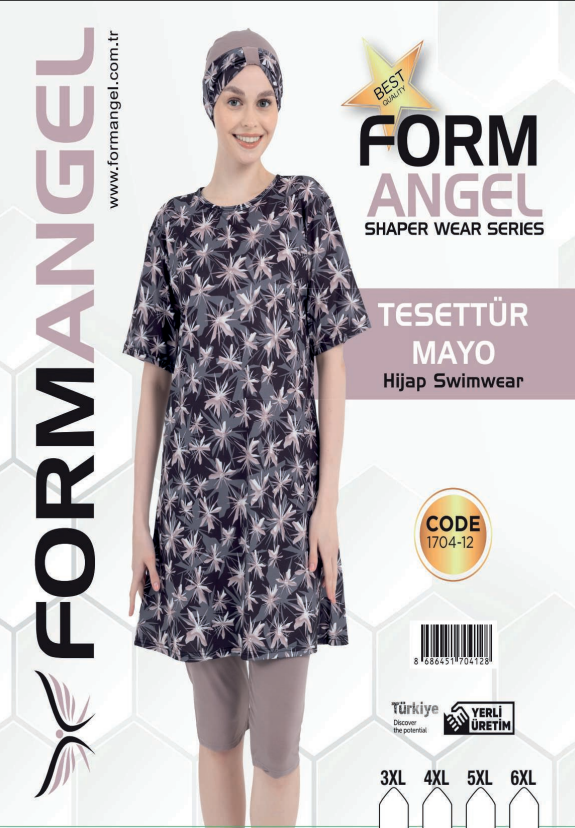 Form Angel 1704-12 Büyük Beden Yarım Kol Haşema